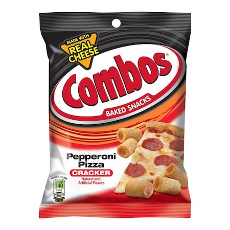 Snickers Combos Baked Snacks Pepperoni Pizza Crackers 6.3 oz Bagged 273757